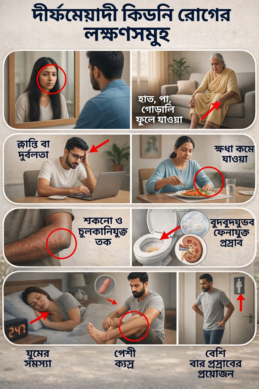 দীর্ঘমেয়াদি কিডনি রোগের ১০টি প্রাথমিক সতর্কতামূলক লক্ষণ, যা আপনার কখনোই উপেক্ষা করা উচিত নয়