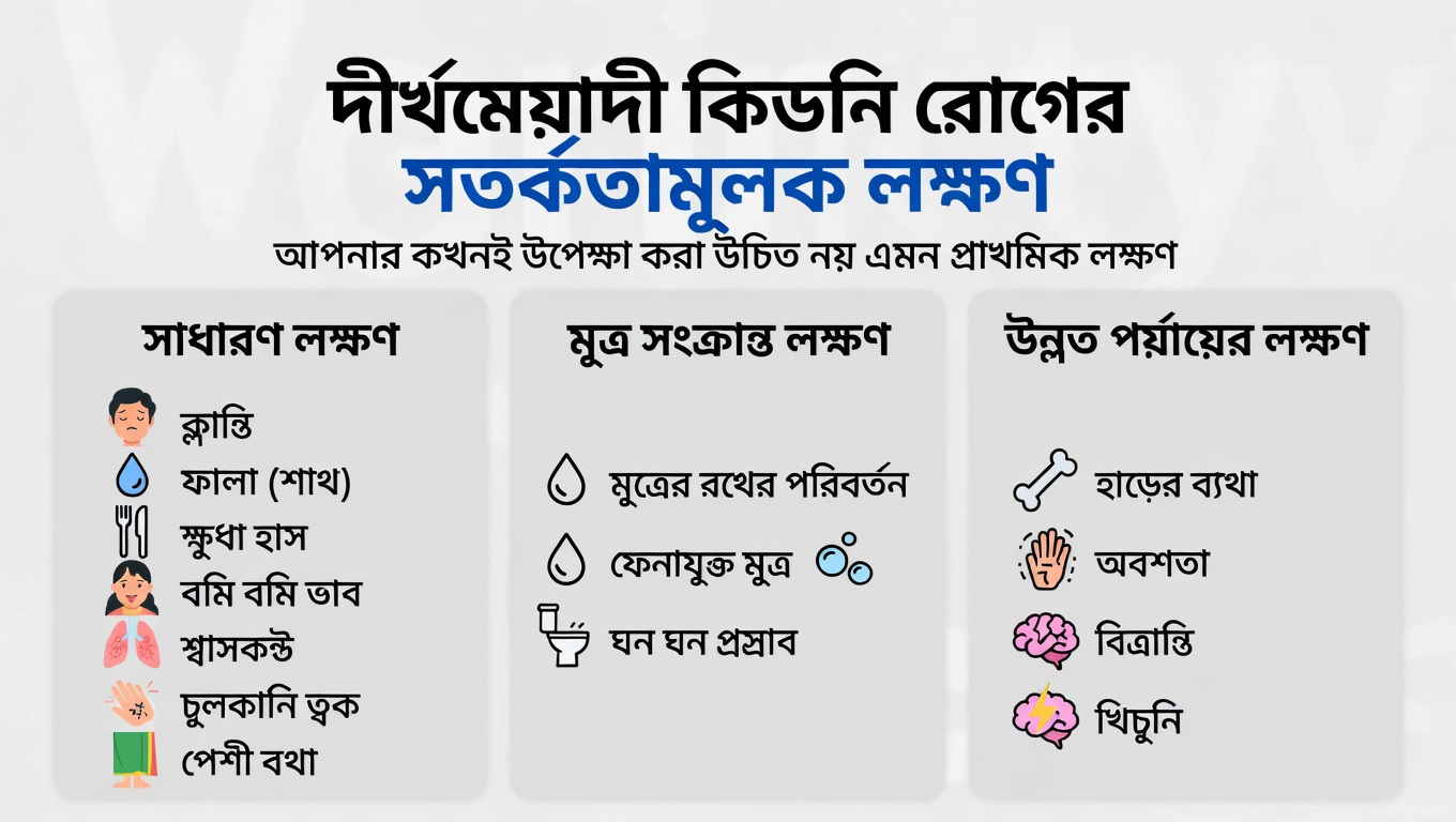 দীর্ঘমেয়াদি কিডনি রোগের ১০টি প্রাথমিক সতর্কতামূলক লক্ষণ, যা আপনার কখনোই উপেক্ষা করা উচিত নয়