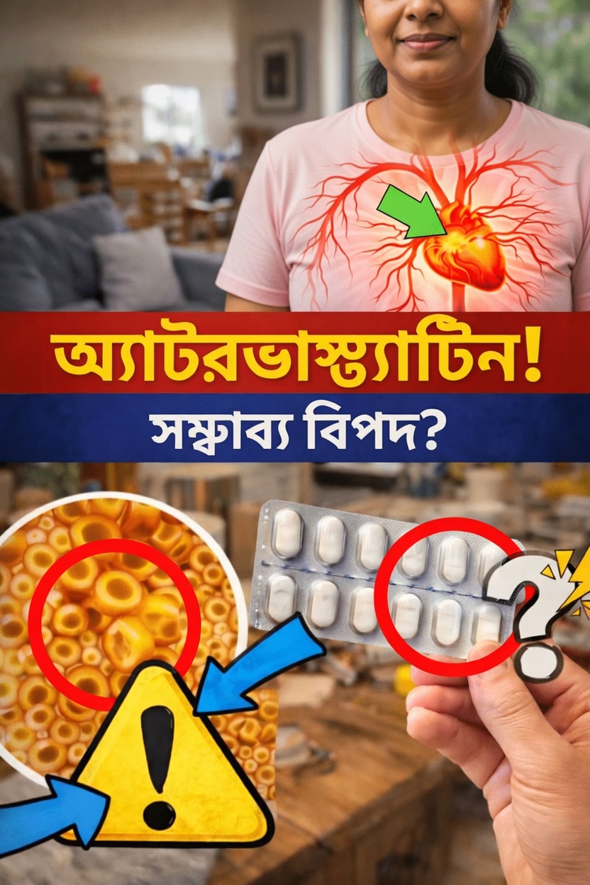 আপনি কি অ্যাটোরভাস্টাটিন সেবনের সময় অস্বাভাবিক উপসর্গ অনুভব করছেন? খেয়াল রাখার জন্য ১৫টি কম-পরিচিত পার্শ্বপ্রতিক্রিয়া
