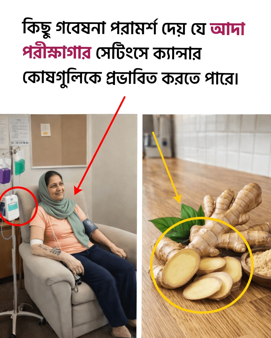 সাম্প্রতিক গবেষণা পরীক্ষাগারভিত্তিক গবেষণায় ক্যান্সার স্টেম সেলের সঙ্গে আদার সম্ভাব্য পারস্পরিক ক্রিয়া সম্পর্কে কী প্রকাশ করে?