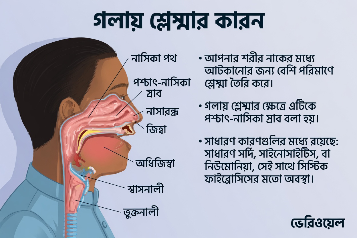 কেন আপনার গলায় স্থায়ী কফ থাকে এবং এ সম্পর্কে আপনার জানা উচিত দৈনন্দিন কারণগুলো