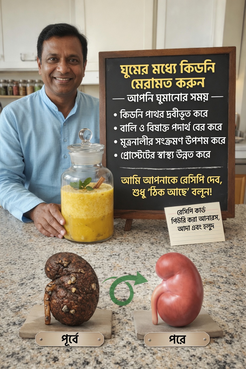 রাতে আপনার কিডনির সুস্থতার রুটিনকে সমর্থন করতে এই সহজ আনারস, আদা ও হলুদের পানীয়ের রেসিপিটি আবিষ্কার করুন