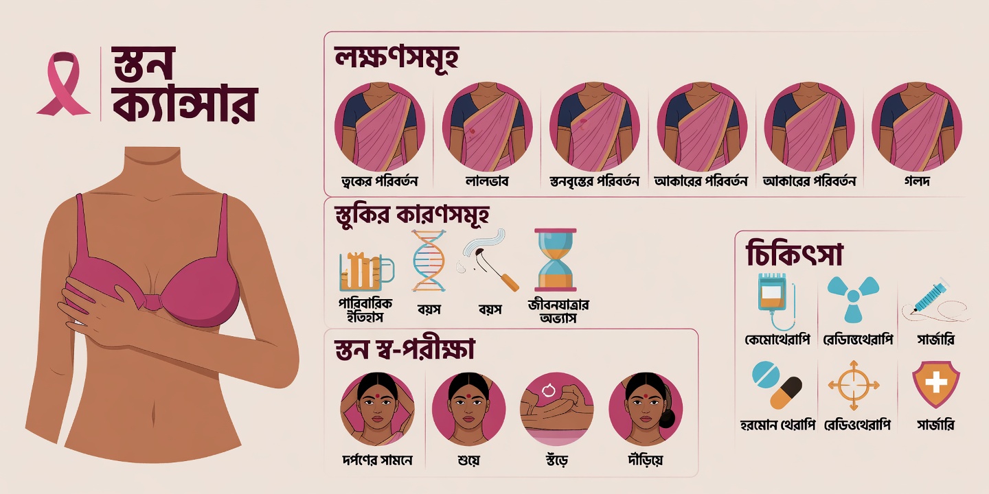 প্রতিটি নারীর জানা উচিত স্তন ক্যান্সারের ১০টি গুরুত্বপূর্ণ সতর্কতামূলক লক্ষণ