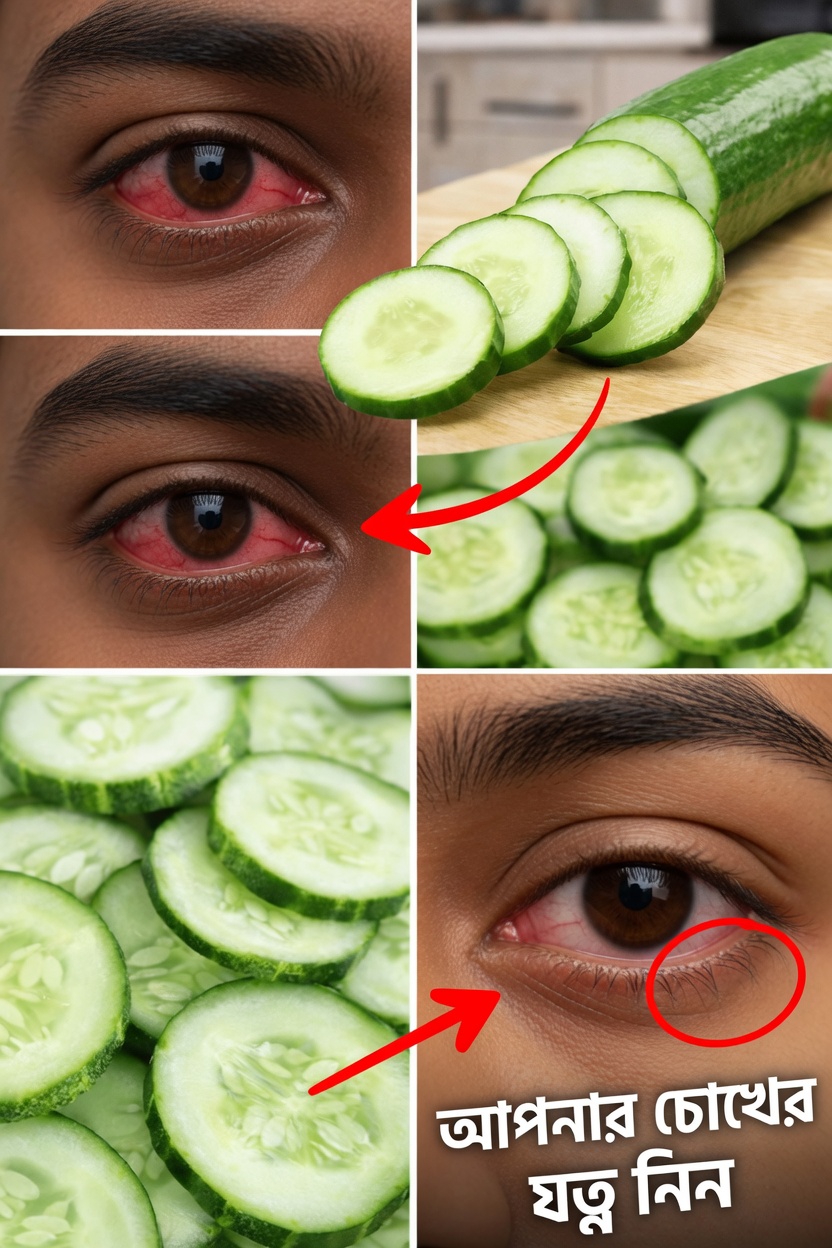 চোখে শসার স্লাইস: ক্লান্ত চোখকে সতেজ করতে এবং প্রতিদিনের আরাম বজায় রাখতে সহজ দৈনন্দিন অভ্যাস