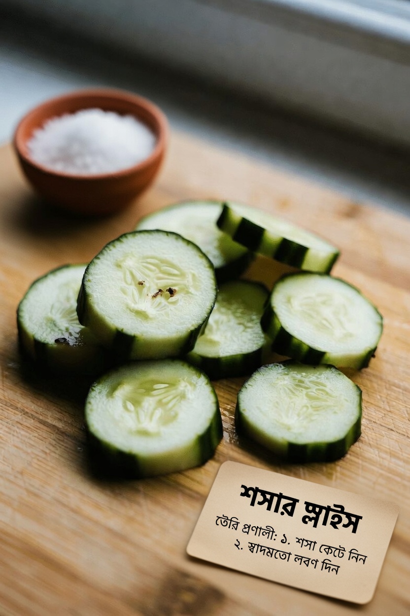 চোখে শসার স্লাইস: ক্লান্ত চোখকে সতেজ করতে এবং প্রতিদিনের আরাম বজায় রাখতে সহজ দৈনন্দিন অভ্যাস