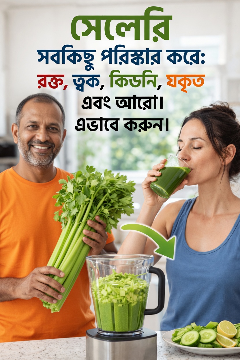 সেলারি জুস কি আপনার শরীরের স্বাভাবিক সুস্থতাকে সমর্থন করার একটি সহজ উপায়? তথ্য জানুন এবং কীভাবে এটি চেষ্টা করবেন তা আবিষ্কার করুন