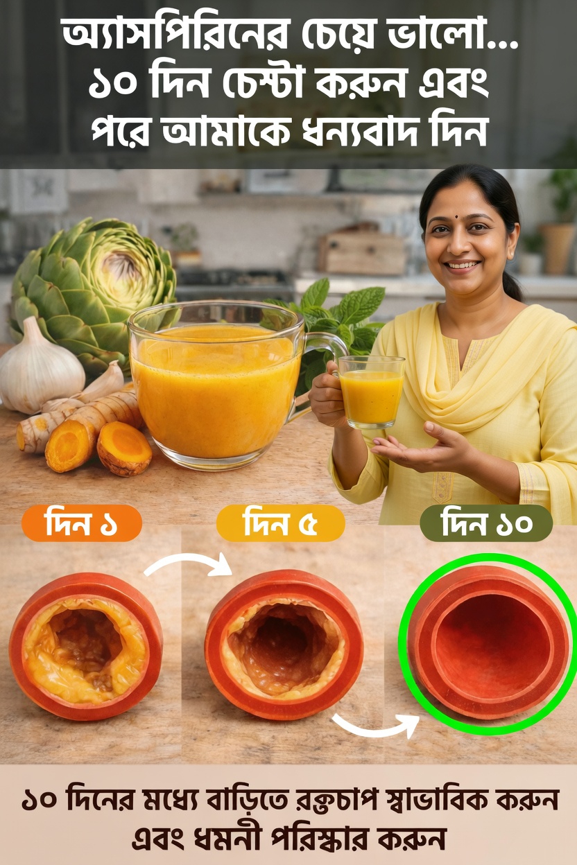 প্রতিদিনের উপাদান দিয়ে স্বাস্থ্যকর রক্তচাপ ও ধমনীর স্বাস্থ্য সমর্থনের প্রাকৃতিক উপায়