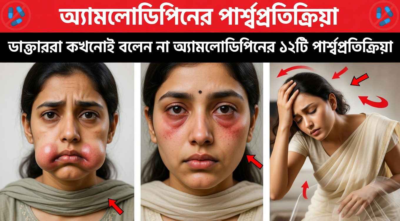 আপনার জানা দরকার এমন অ্যামলোডিপাইনের ১২টি সাধারণ পার্শ্বপ্রতিক্রিয়া আবিষ্কার করুন এবং সেগুলো কীভাবে শনাক্ত করবেন