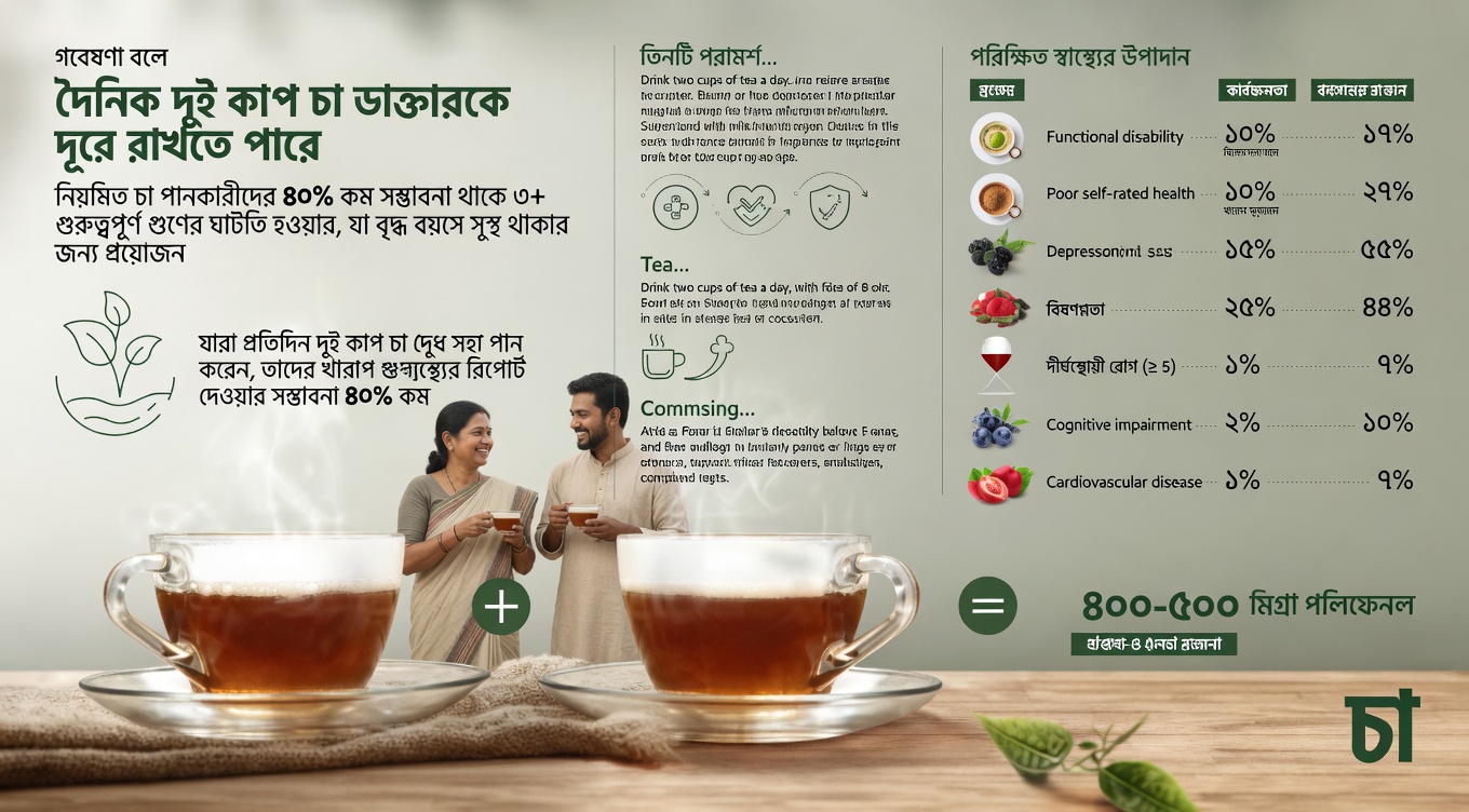 কেন হার্বাল চা ৬০-এর পর শক্তি ও চলাফেরার সক্ষমতা বজায় রাখতে সহায়তা করতে পারে