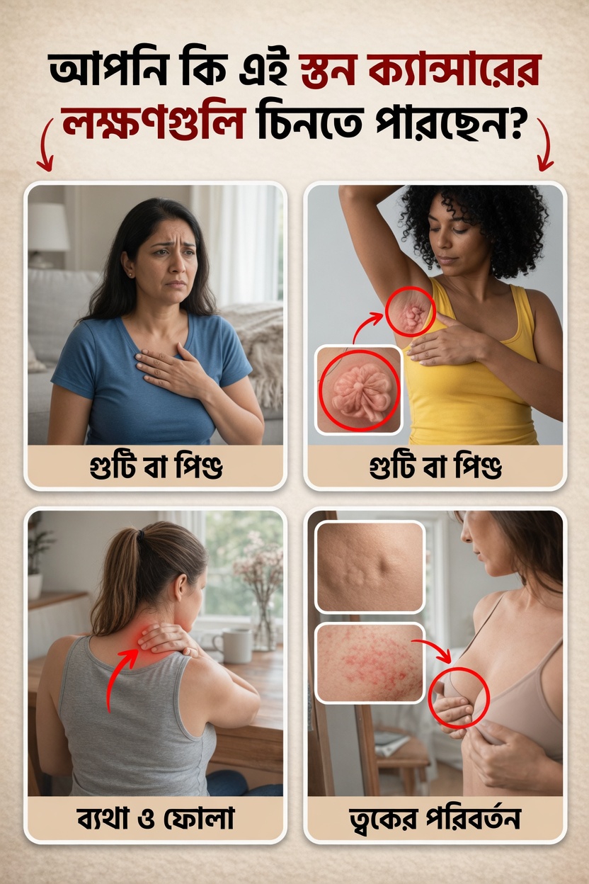 আপনি কি স্তন ক্যান্সারের এই প্রাথমিক সতর্ক সংকেতগুলো মিস করছেন? প্রতিটি নারীর যা জানা উচিত