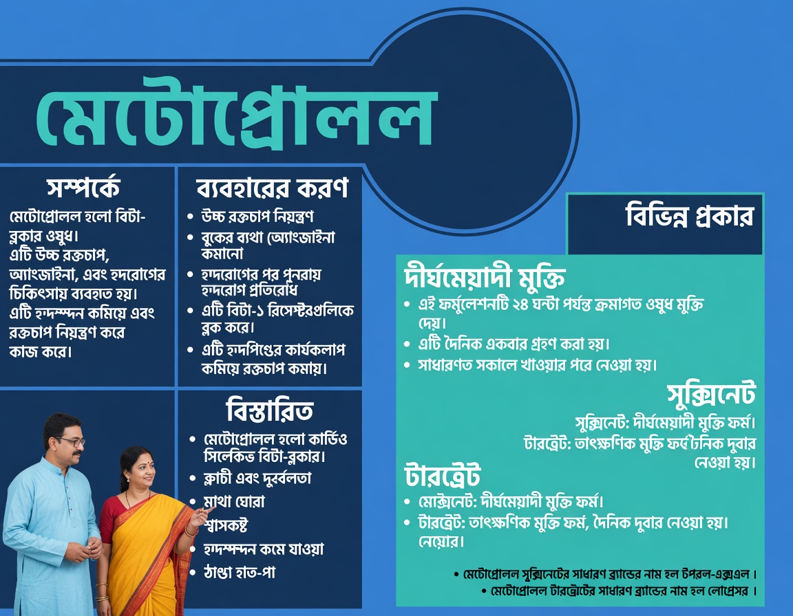 মেটোপ্রোলল গ্রহণের ১০টি সাধারণ পার্শ্বপ্রতিক্রিয়া কী এবং সেগুলোকে আপনার দৈনন্দিন রুটিনে সঠিকভাবে কীভাবে সামলাবেন