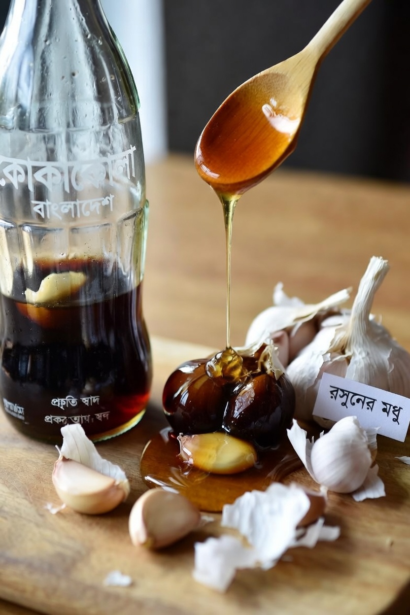 রসুন, কোকা-কোলা ও মধুর কৌতূহলোদ্দীপক সংমিশ্রণ অনুসন্ধান: একটি সহজ ঘরোয়া রেসিপি