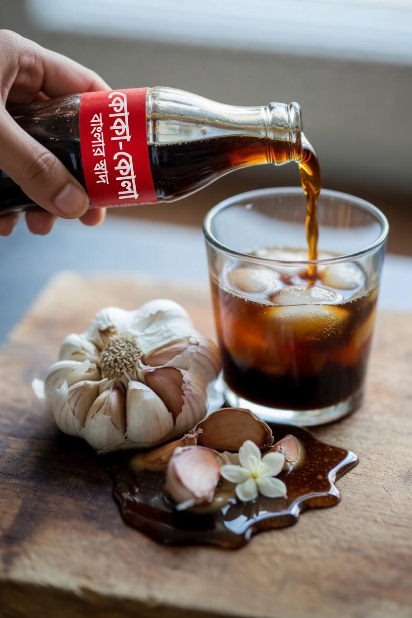 রসুন, কোকা-কোলা ও মধুর কৌতূহলোদ্দীপক সংমিশ্রণ অনুসন্ধান: একটি সহজ ঘরোয়া রেসিপি