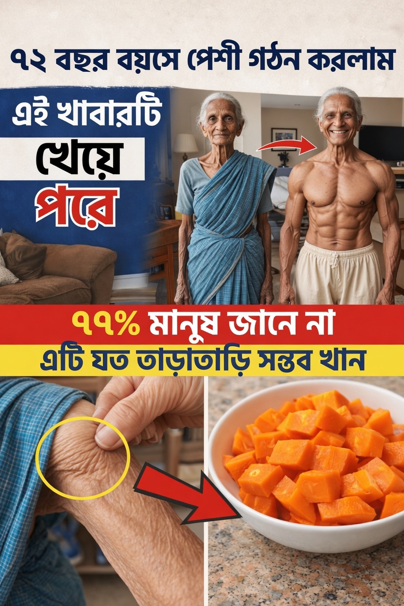 বয়সজনিত পেশি ক্ষয়কে বিদায় বলুন: পরবর্তী জীবনে শক্তি ধরে রাখতে পুষ্টিসমৃদ্ধ ৭টি খাবার