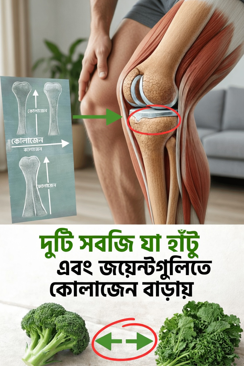 হাঁটু ও জয়েন্টকে আরও সুস্থ রাখতে কোলাজেন উৎপাদনে সহায়ক দুটি সবজি