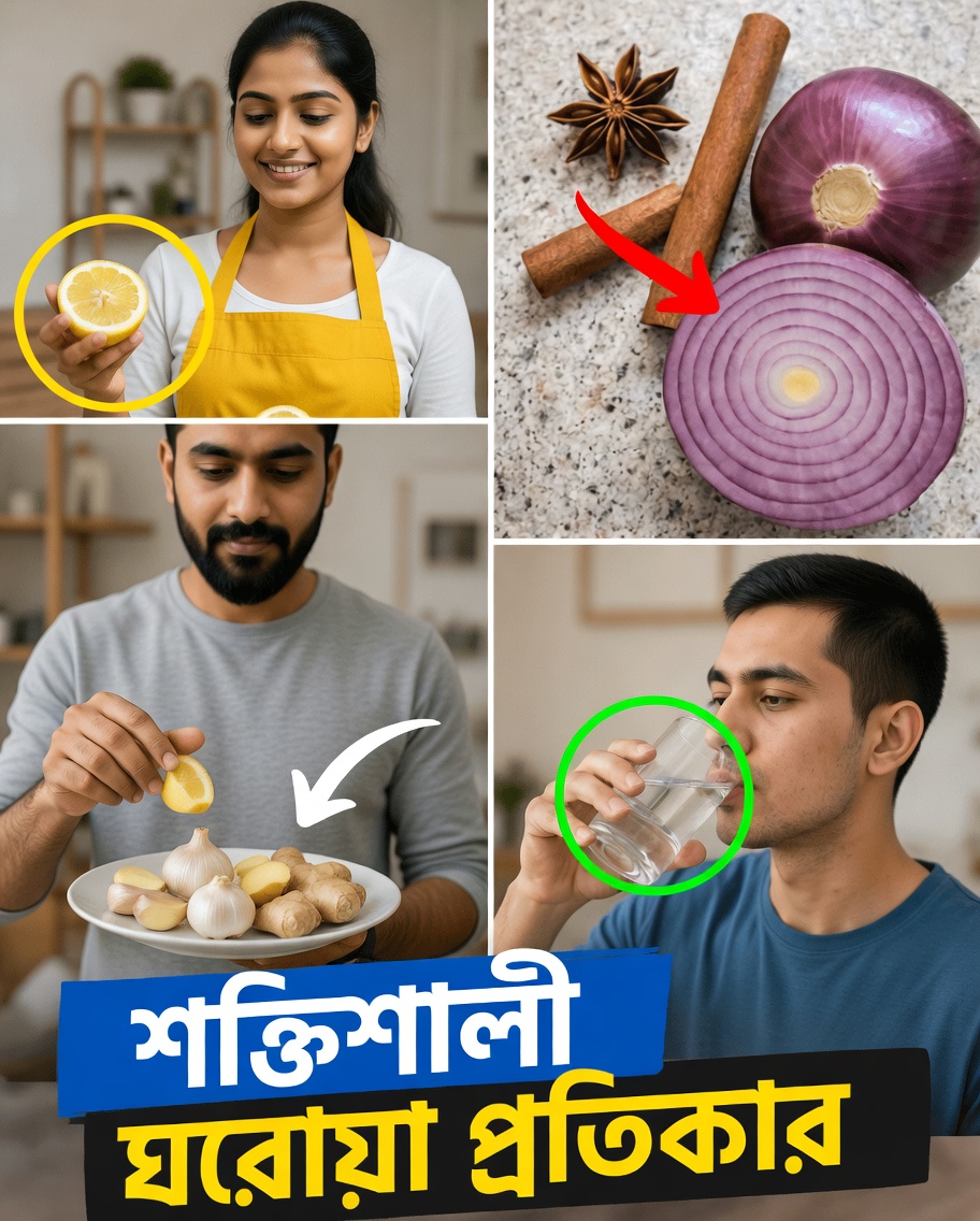 সহজ ঘরোয়া হার্বাল ইনফিউশন: দারুচিনি, লবঙ্গ, রসুন, আদা, লেবু ও পেঁয়াজ একসাথে ব্যবহার করে অনুসন্ধান