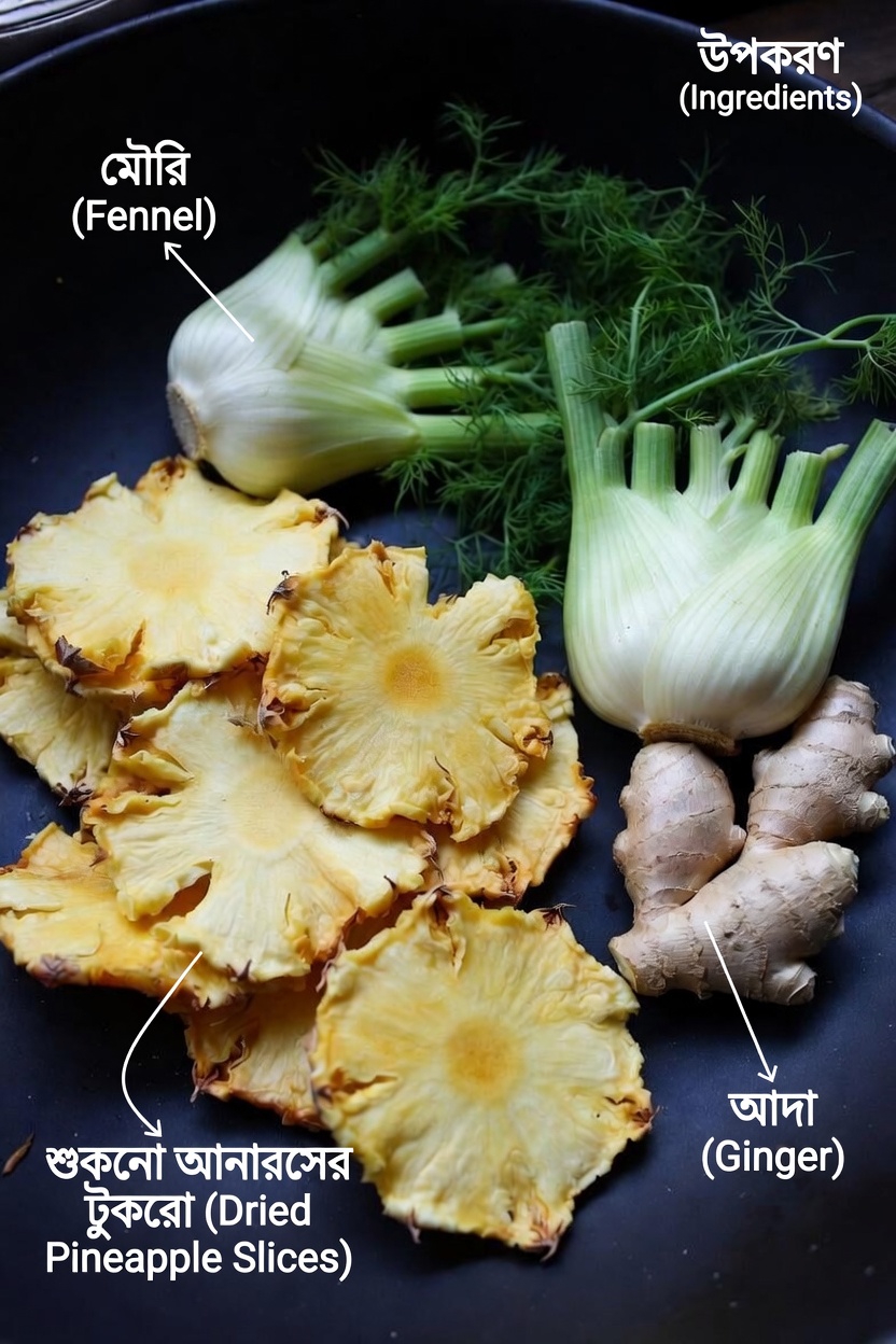 কিডনির সুস্থতা সমর্থনে আনারস, আদা ও মৌরি ব্যবহার করে একটি সহজ রাতের পানীয়ের রেসিপি আবিষ্কার করুন