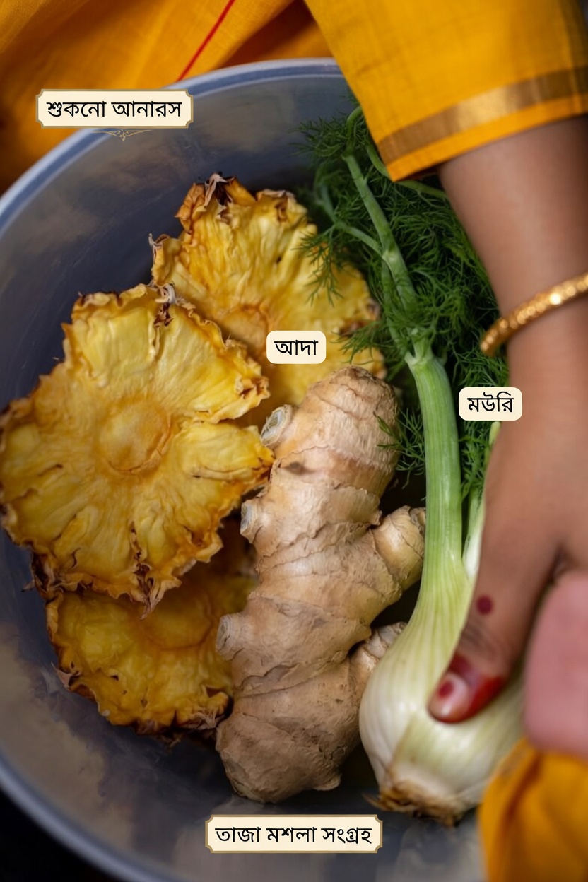 কিডনির সুস্থতা সমর্থনে আনারস, আদা ও মৌরি ব্যবহার করে একটি সহজ রাতের পানীয়ের রেসিপি আবিষ্কার করুন