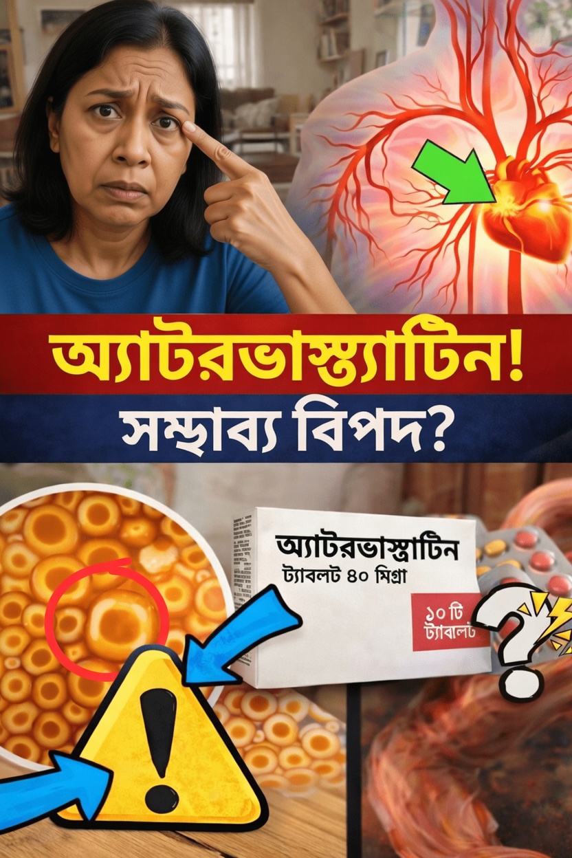 অ্যাটোরভাস্টাটিনের পার্শ্বপ্রতিক্রিয়া বোঝা: উন্নত হৃদ্‌স্বাস্থ্য ব্যবস্থাপনার জন্য আপনার যা জানা দরকার