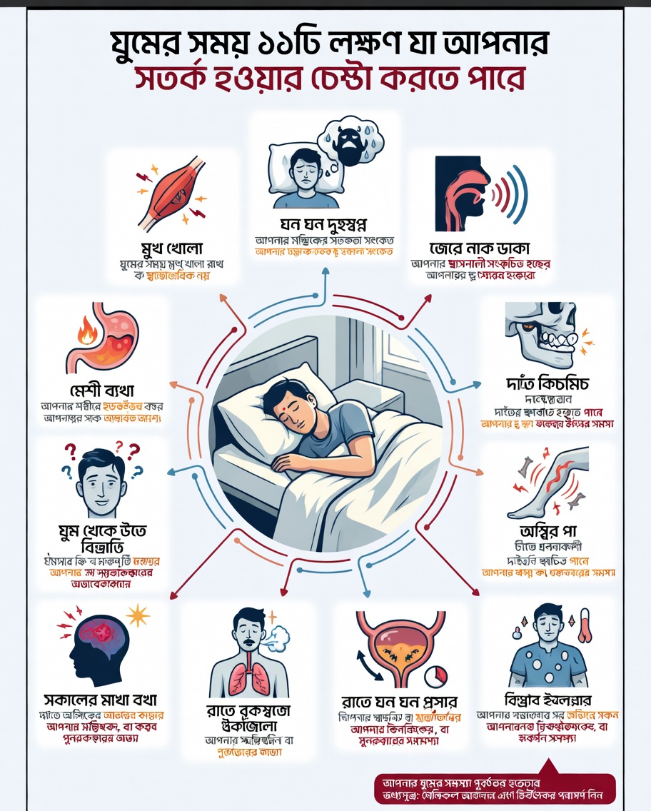 ঘুমের সময় কোন অস্বাভাবিক অনুভূতি স্ট্রোকের ঝুঁকির ইঙ্গিত দিতে পারে? জানার জন্য গুরুত্বপূর্ণ তথ্য