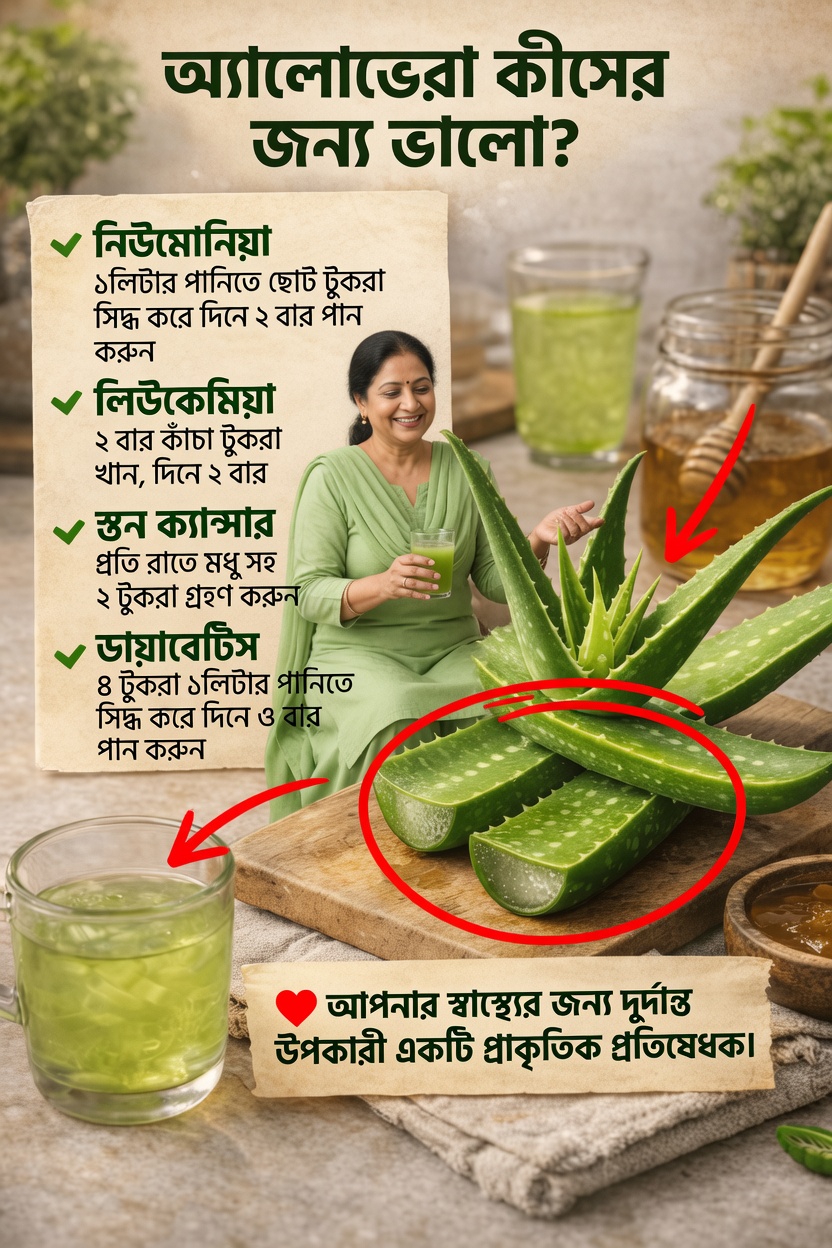 ত্বক ও সুস্থতার জন্য মানুষ প্রতিদিন অ্যালোভেরা কী কী উপায়ে ব্যবহার করে?