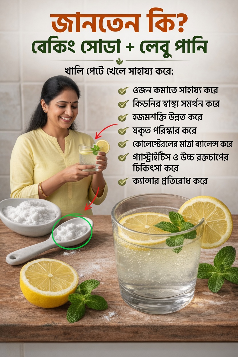 বেকিং সোডা এবং লেবুর পানি আসলে কী?