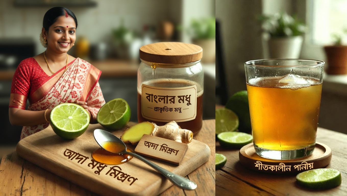 একটি সহজ সন্ধ্যাকালীন অভ্যাস: দৈনন্দিন সুস্থতার জন্য প্রাকৃতিক আদা, লেবু ও মধুর পানীয়ের অনুসন্ধান