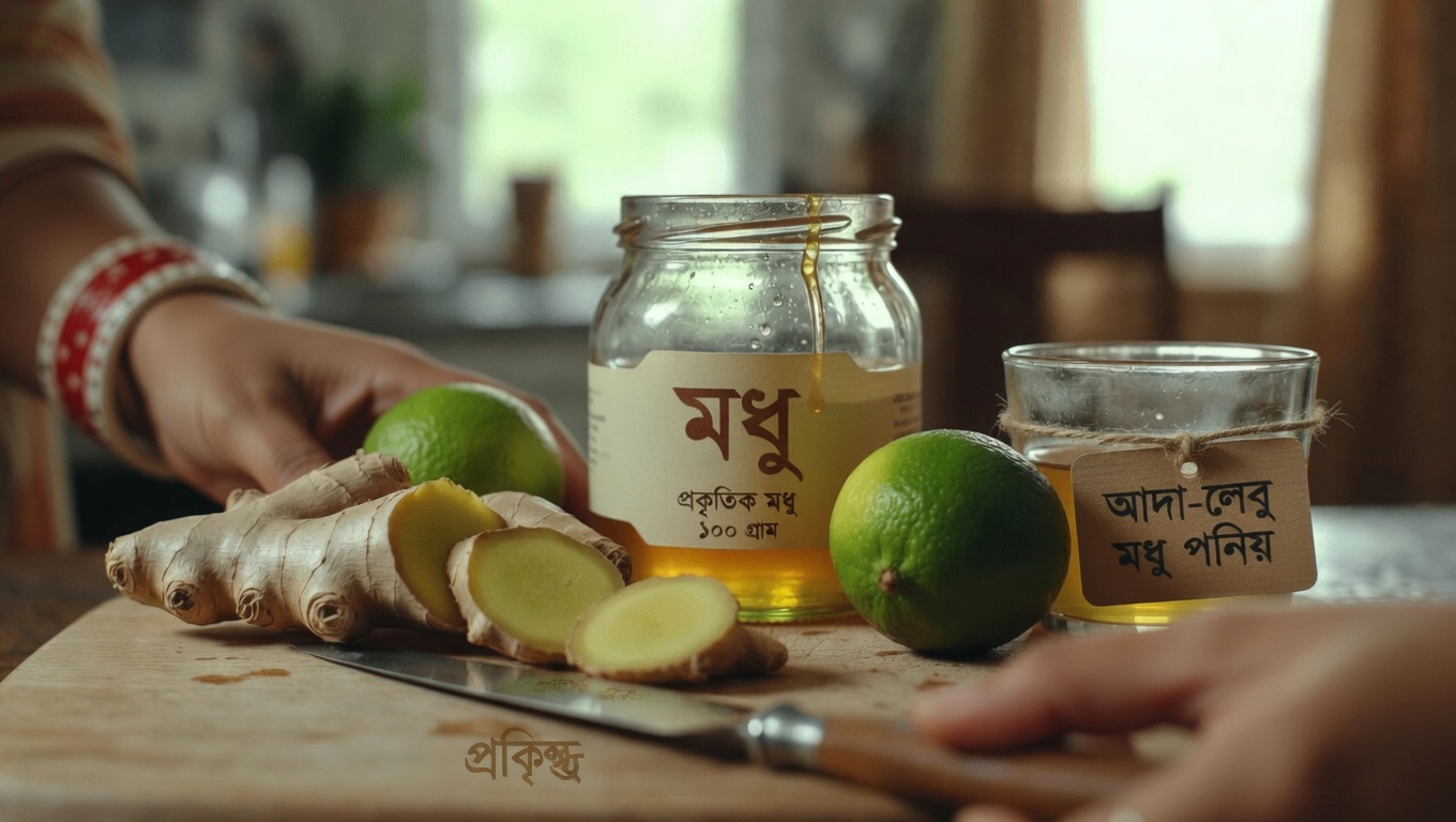 একটি সহজ সন্ধ্যাকালীন অভ্যাস: দৈনন্দিন সুস্থতার জন্য প্রাকৃতিক আদা, লেবু ও মধুর পানীয়ের অনুসন্ধান