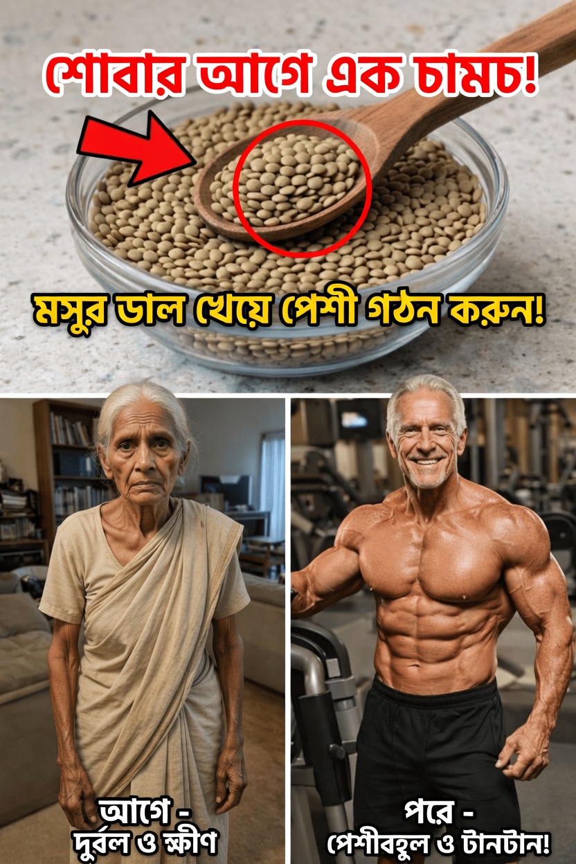 জানুন কেন শোবার আগে এক চামচ মসুর ডাল খাওয়া ৭০ বছরের বেশি বয়সীদের মধ্যে একটি জনপ্রিয় অভ্যাস