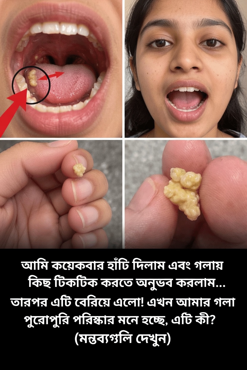 হাঁচির পর আপনার গলা থেকে বেরিয়ে আসা সেই ছোট গাঁটটি কী? টনসিল স্টোন সম্পর্কে জানুন