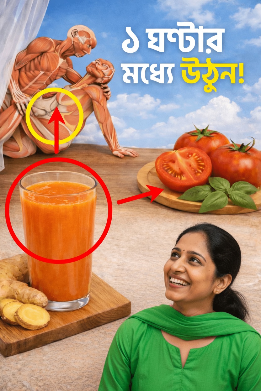 জানুন কীভাবে আদা ও টমেটোর একটি সহজ সতেজ পানীয় আপনার প্রাকৃতিক শক্তির মাত্রাকে সমর্থন করতে পারে