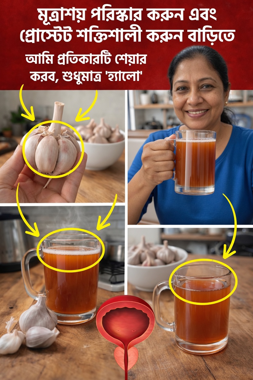 ৬০-এর পর এই সহজ রসুনের পানীয় কি মূত্রাশয়ের আরাম বজায় রাখতে সাহায্য করতে পারে?