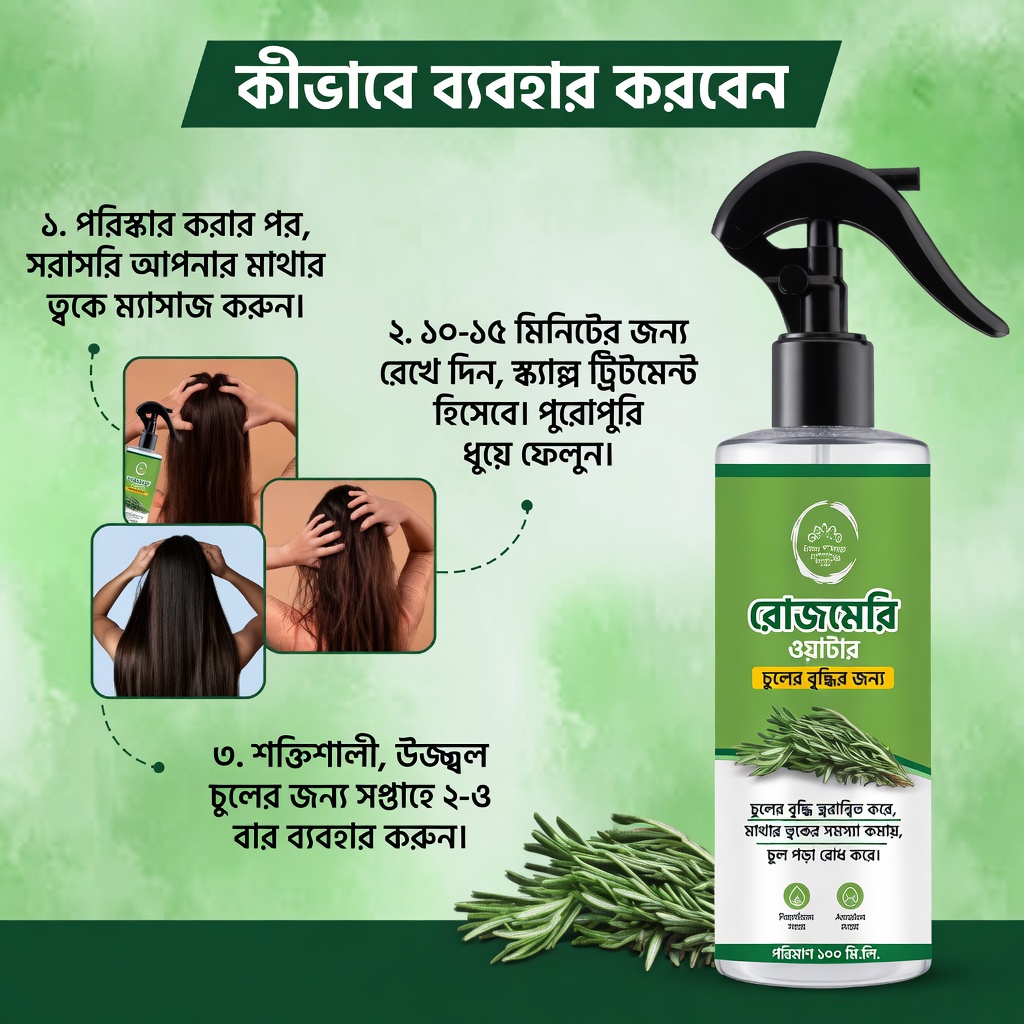 রোজমেরি ও লবঙ্গের জল কি অনেক প্রাপ্তবয়স্ক মানুষের উপেক্ষিত চুলের যত্নের অভ্যাস হতে পারে?