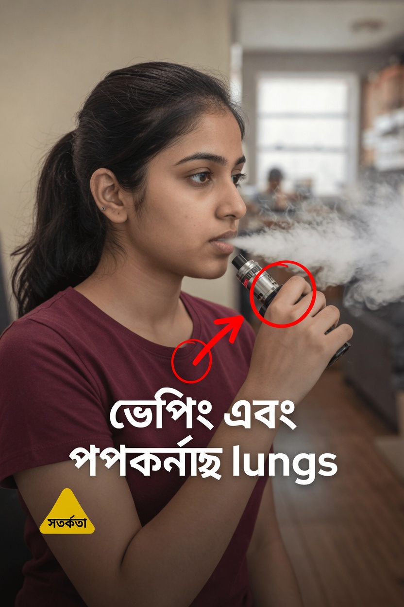ভ্যাপিং ও পপকর্ন লাং: নীরব এক ঝুঁকি যা এখনও অনেক প্রাপ্তবয়স্ক উপেক্ষা করেন