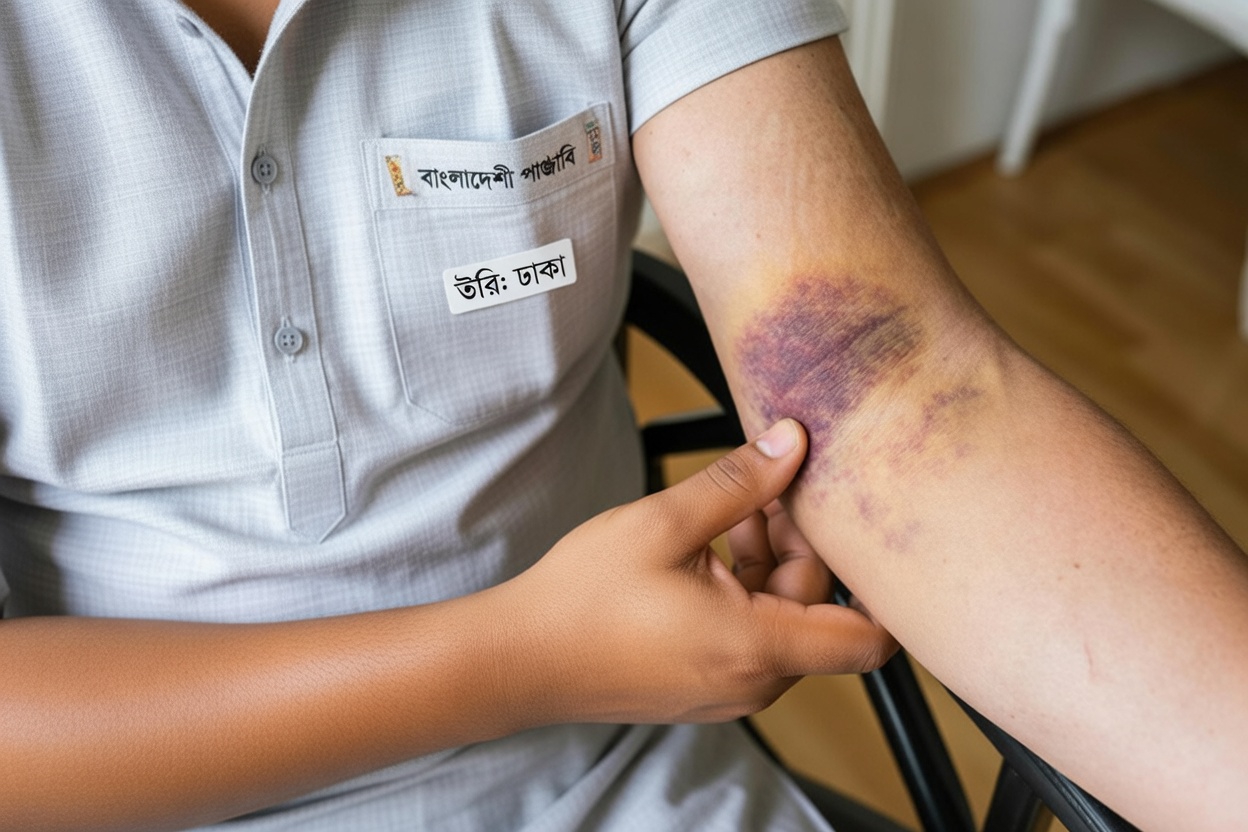 আপনার আঘাতের দাগের রঙ কী বোঝায়? আপনার শরীর যে সতর্কবার্তা পাঠাচ্ছে হতে পারে এটি