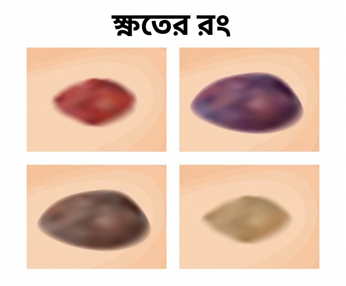 আপনার আঘাতের দাগের রঙ কী বোঝায়? আপনার শরীর যে সতর্কবার্তা পাঠাচ্ছে হতে পারে এটি