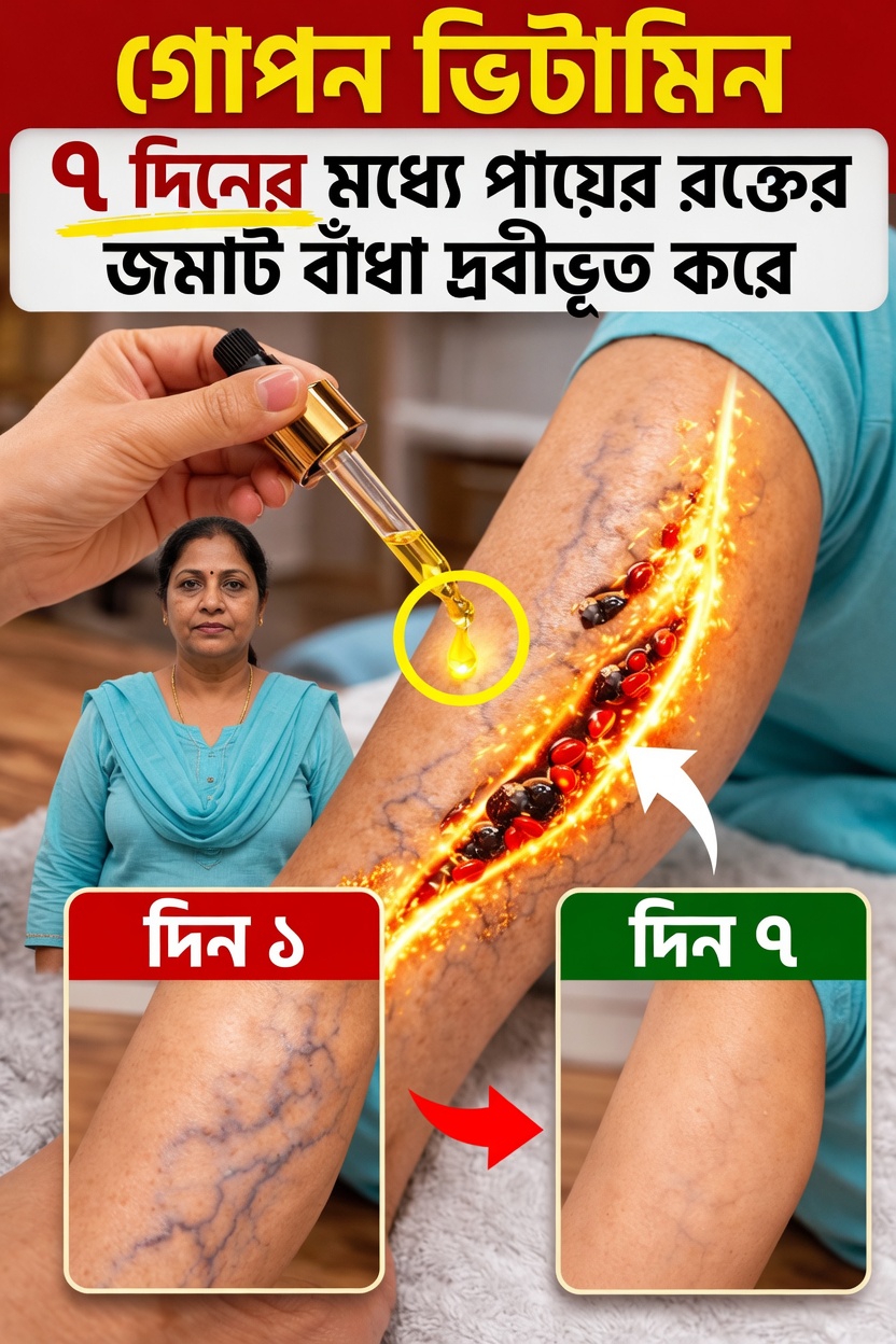 একটি ভিটামিন কি বয়স বাড়ার সাথে সাথে পায়ের সুস্থ রক্তসঞ্চালন বজায় রাখতে সহায়তা করতে পারে?