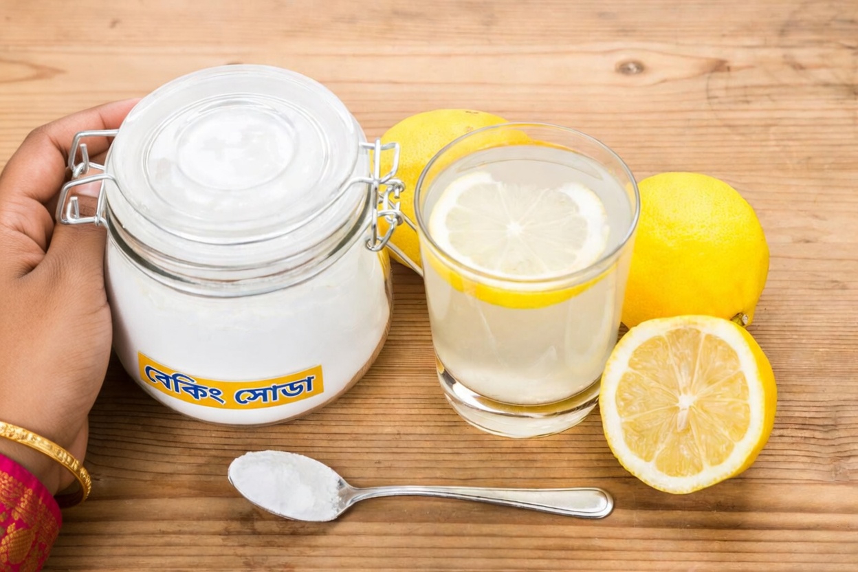 সকালে বেকিং সোডা ও লেবুর পানি: উপকারী অভ্যাস নাকি লুকানো ঝুঁকি?