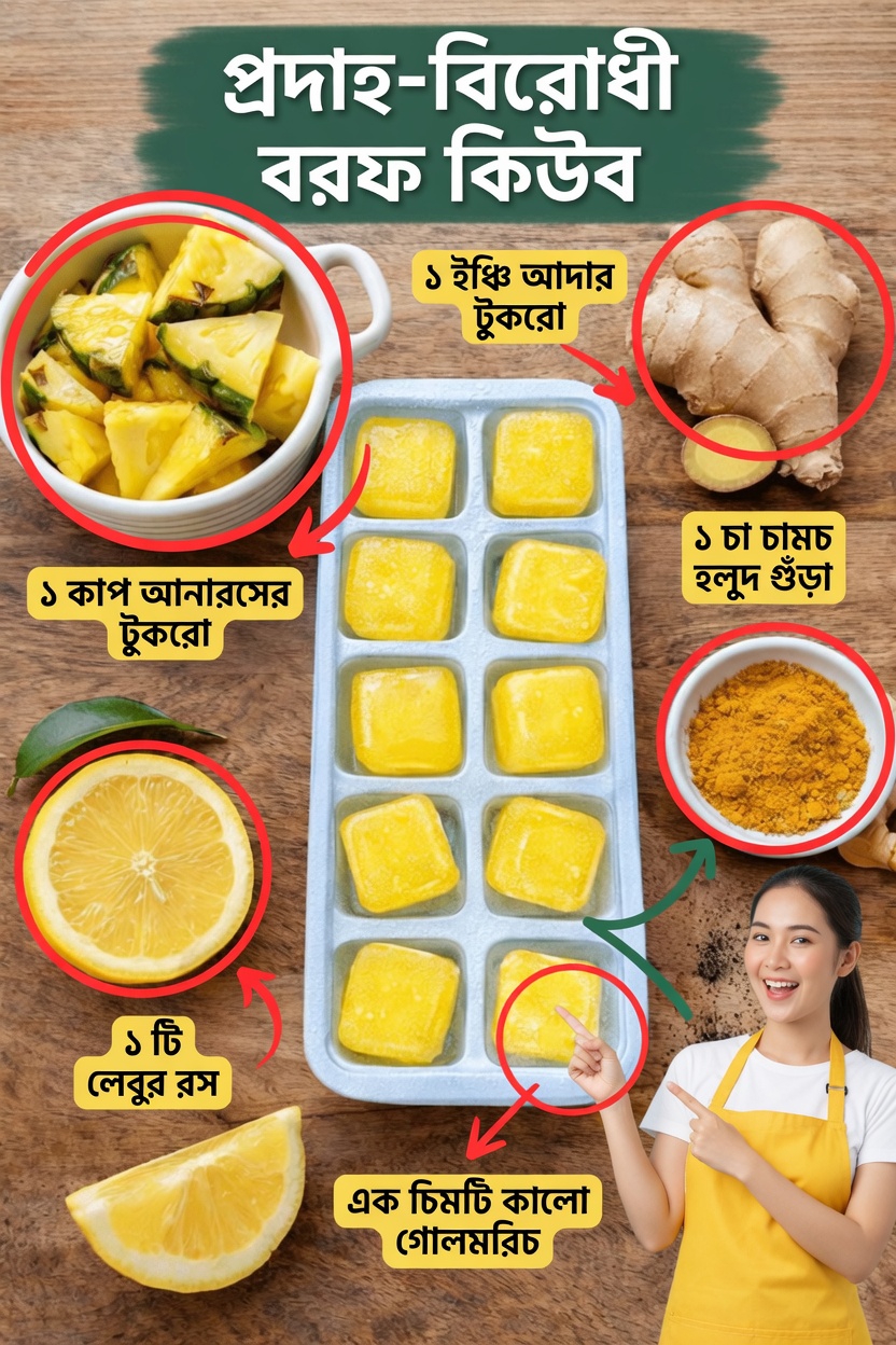 এই প্রদাহনাশক বরফ কিউবগুলো কি আপনার শরীরের প্রতিদিনের অনুপস্থিত অভ্যাস?