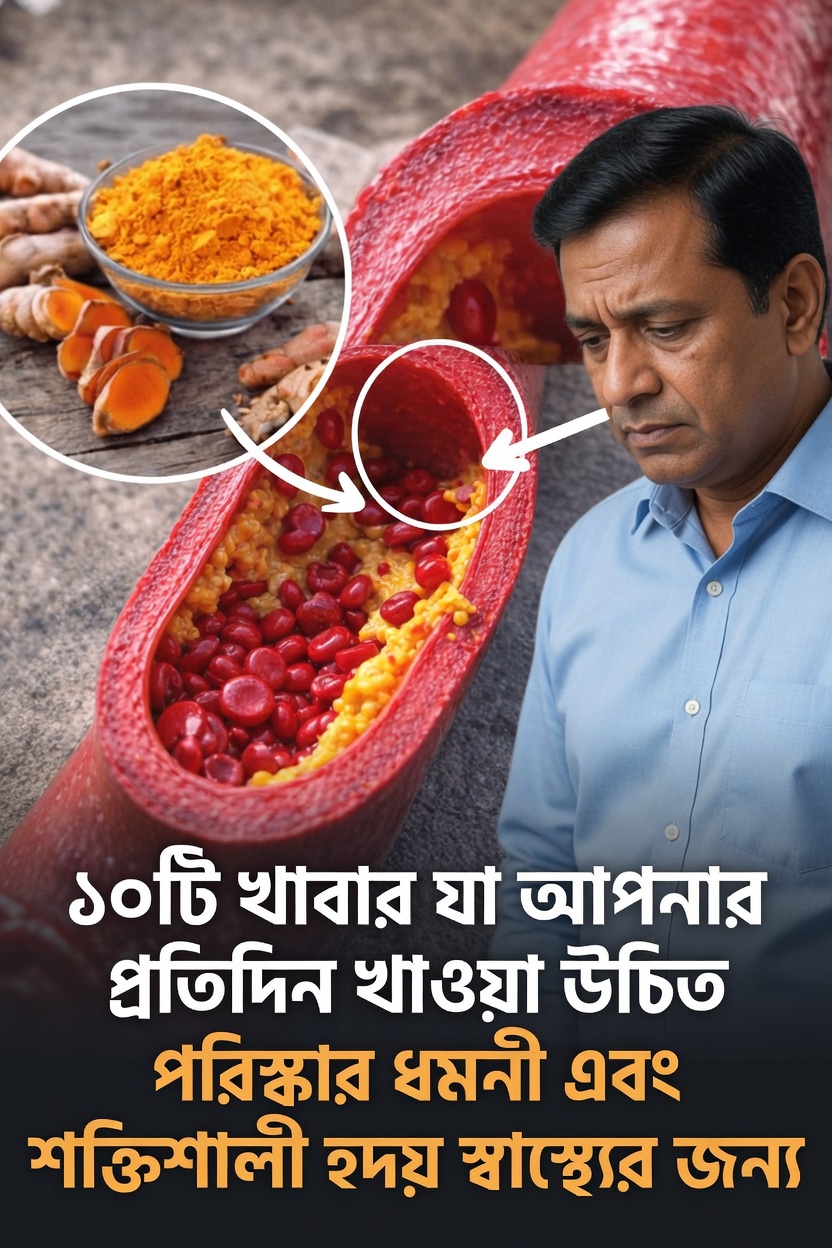 ধমনীগুলো পরিষ্কার রাখতে এবং হৃদ্স্বাস্থ্যকে সহায়তা করতে সাহায্য করে এমন শীর্ষ ১০টি খাবার
