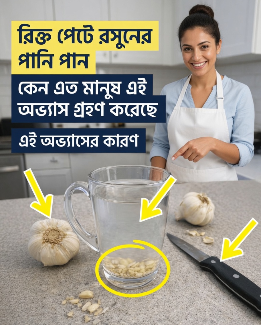 কেন এত মানুষ প্রতিদিন সকালে খালি পেটে রসুনের পানি পান করেন