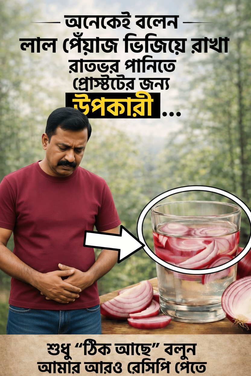 লাল পেঁয়াজের পানি: প্রোস্টেটের সুস্থতা সমর্থনে বিবেচনা করার জন্য একটি সহজ দৈনিক অভ্যাস