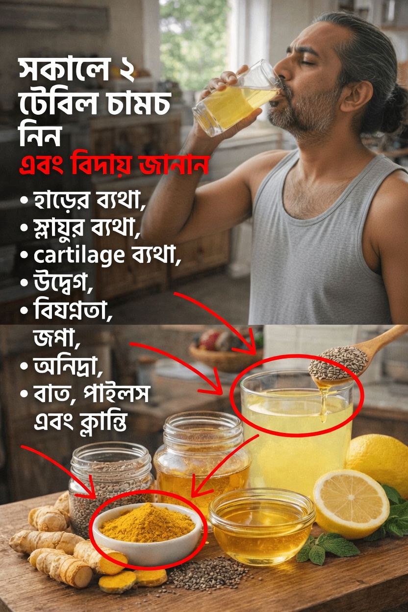 একটি সহজ সকালের অভ্যাস: হলুদ, লেবু, মধু এবং চিয়া বীজ দিয়ে তৈরি একটি সতেজ পানীয়ের অনুসন্ধান