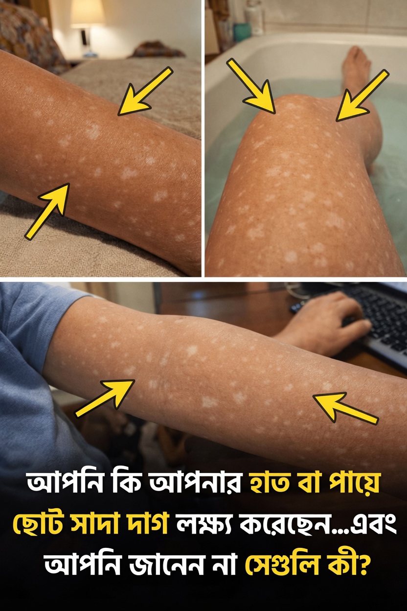 কেন আপনার হাত ও পায়ে ছোট সাদা দাগ দেখা দেয়? সাধারণ ত্বকের পরিবর্তনগুলো বোঝা