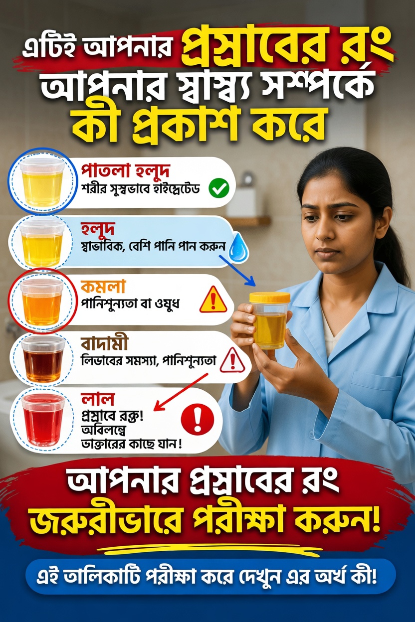 আপনার মূত্রের রং আপনার জলীয় অবস্থান ও সামগ্রিক সুস্থতা সম্পর্কে কী প্রকাশ করে?