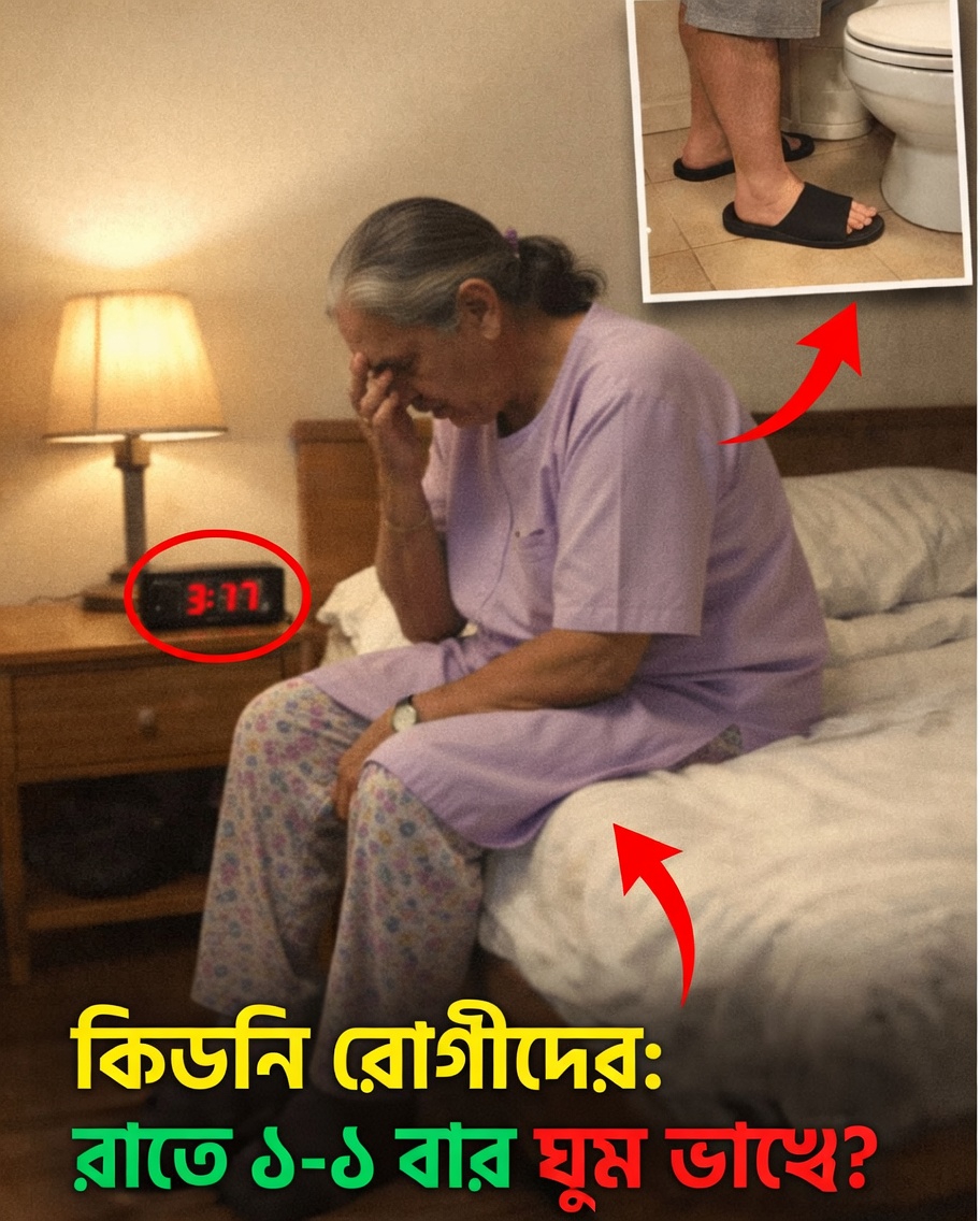 কিডনি রোগীরা কেন প্রায়ই রাতে ৩–৪ বার প্রস্রাব করতে জেগে ওঠেন?