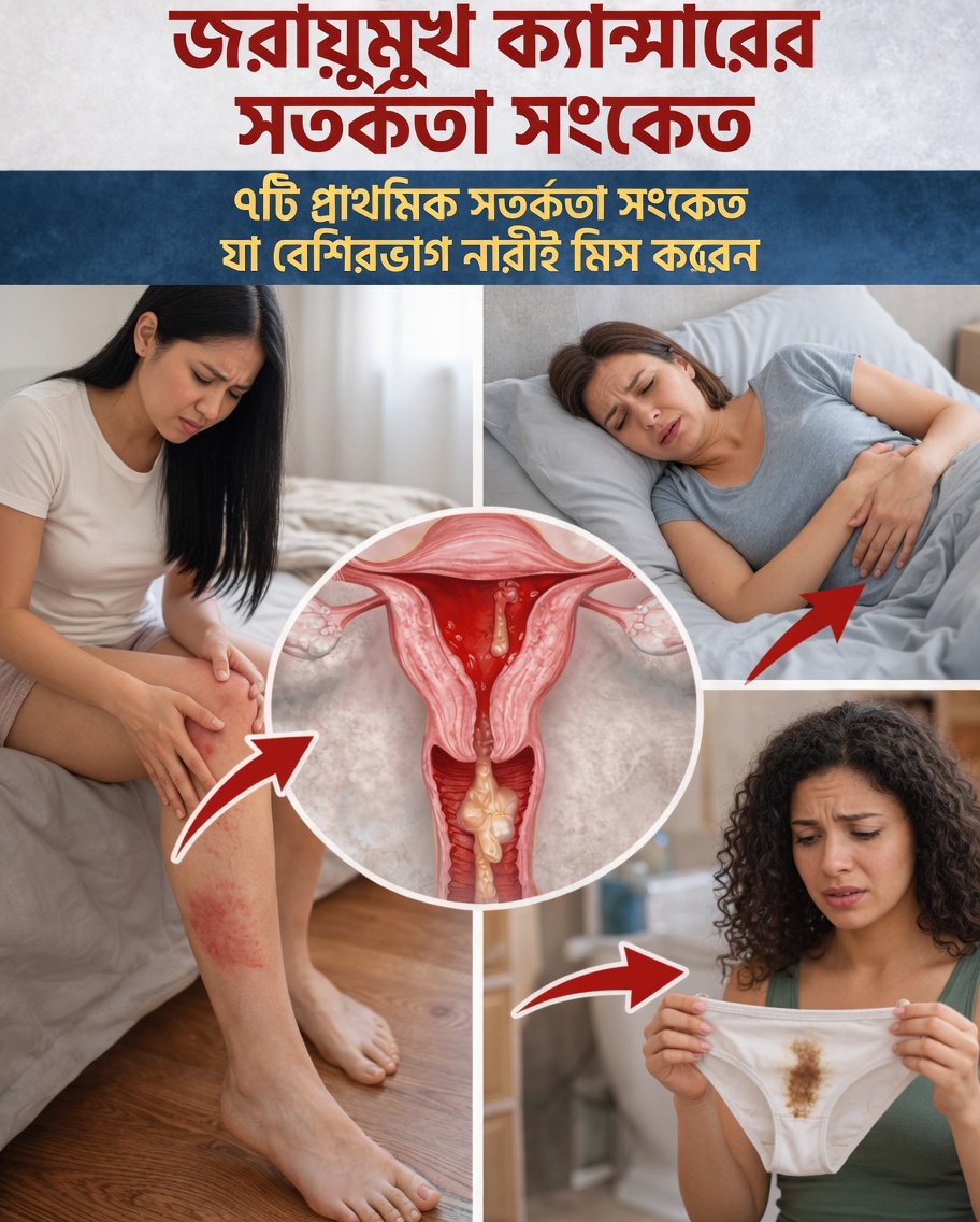 সার্ভাইক্যাল ক্যান্সারের ৯টি প্রাথমিক সতর্ক সংকেত যা বেশিরভাগ নারী দৈনন্দিন জীবনে উপেক্ষা করে যান