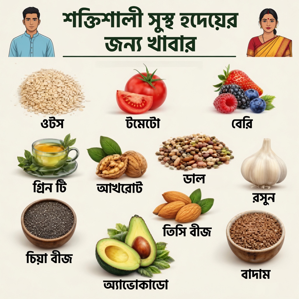 শক্তিশালী এমন খাবার আবিষ্কার করুন যা স্বাভাবিকভাবে হৃদ্স্বাস্থ্যের জন্য উপকারী রক্তপ্রবাহ ও ধমনীর সুস্থতা বজায় রাখতে সহায়তা করে