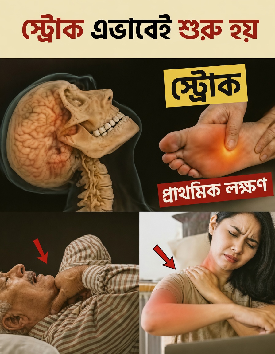 স্ট্রোকের ঝুঁকির এক মাস আগেই ইঙ্গিত দিতে পারে এমন ৮টি সূক্ষ্ম সতর্কসংকেত + আপনার ঝুঁকি কমাতে ৯টি ব্যবহারিক পরামর্শ