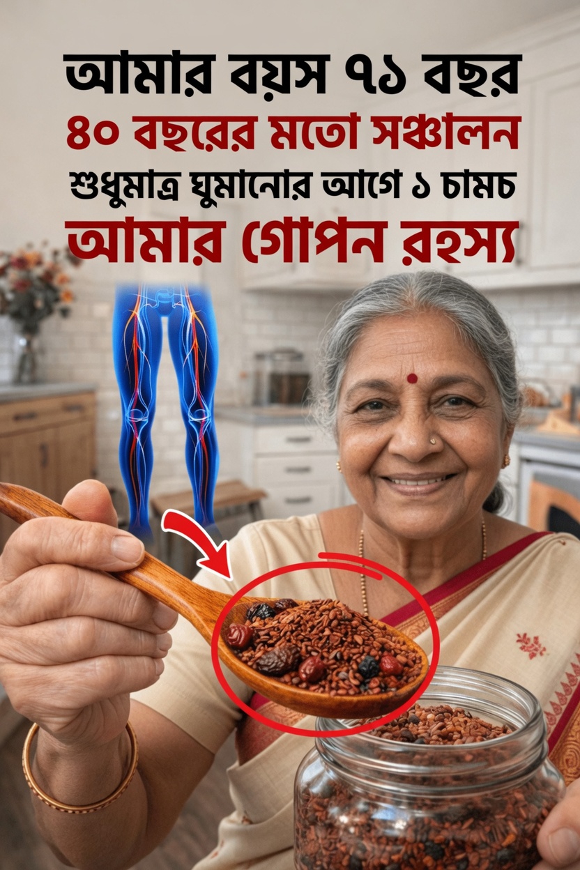 বয়স বাড়ার সঙ্গে সঙ্গে পায়ে সুস্থ রক্তসঞ্চালন বজায় রাখতে ঘুমানোর আগে একটি সহজ অভ্যাস